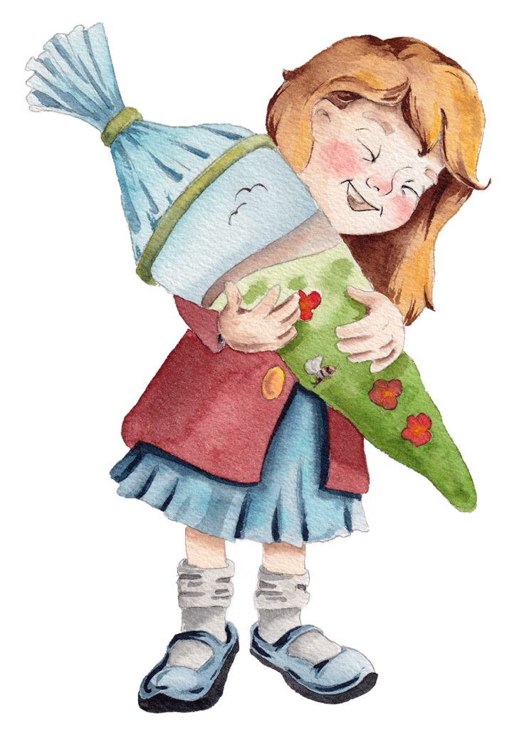 Schulmadl Aquarell