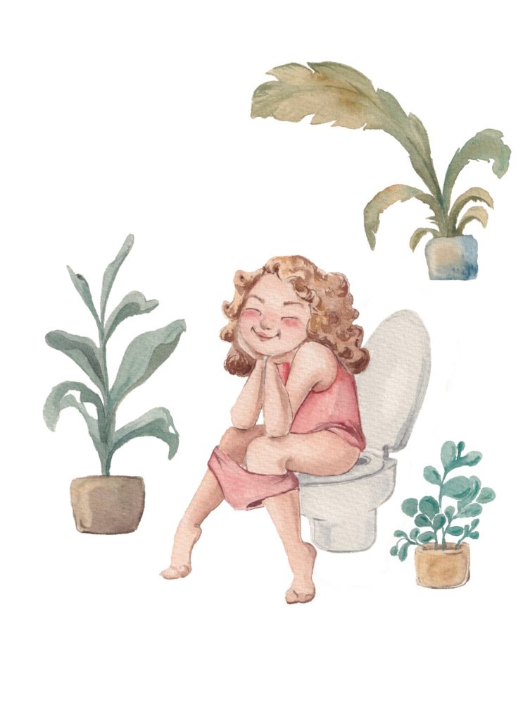 Lustig Aquarell Badezimmer Dschungel