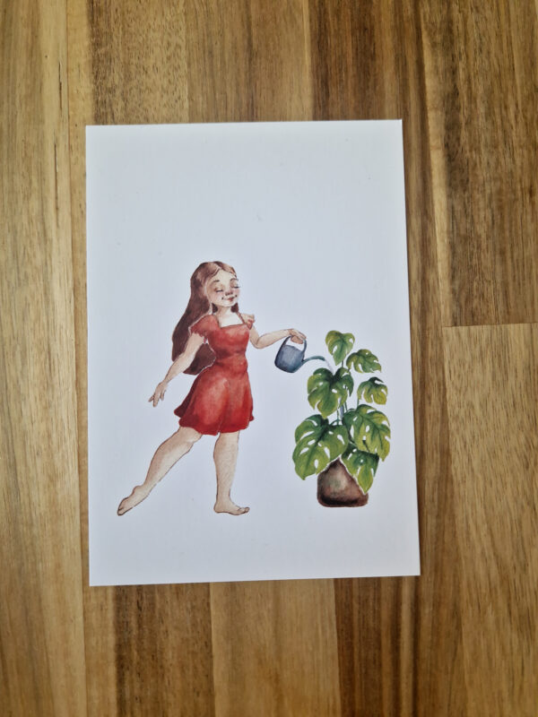 Karte Pflanzenliebe Kunst von Agravic