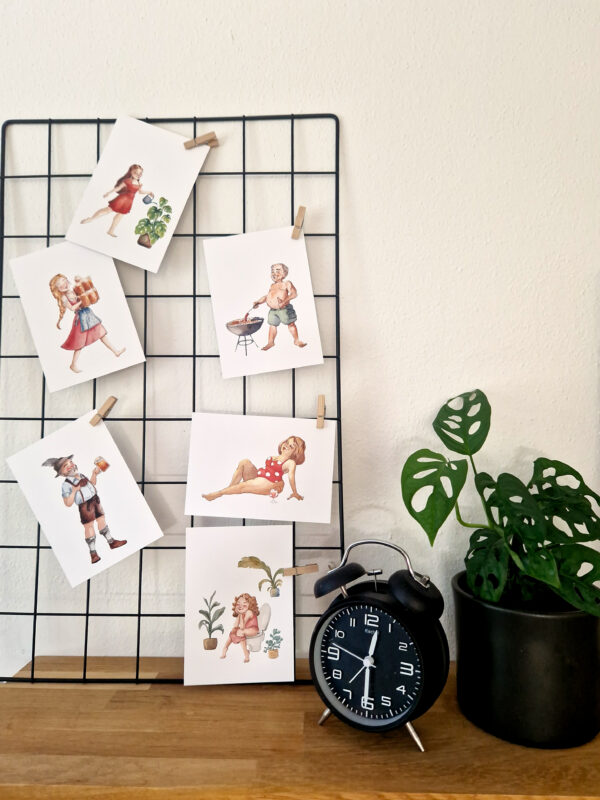 Karte mit Aquarell Kunst von Agravic