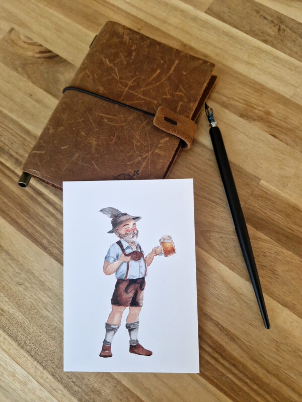 Karte Oktoberfest Herr Kunst von Agravic