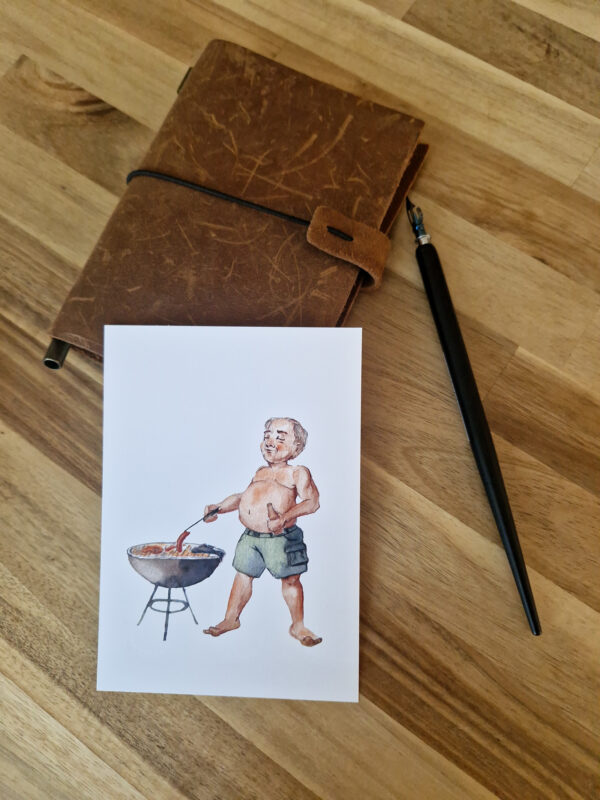Karte Grill Meister Kunst von Agravic